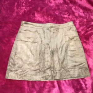 BCBGMAXAZRIA suede skirt